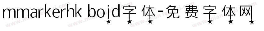 mmarkerhk boid字体字体转换